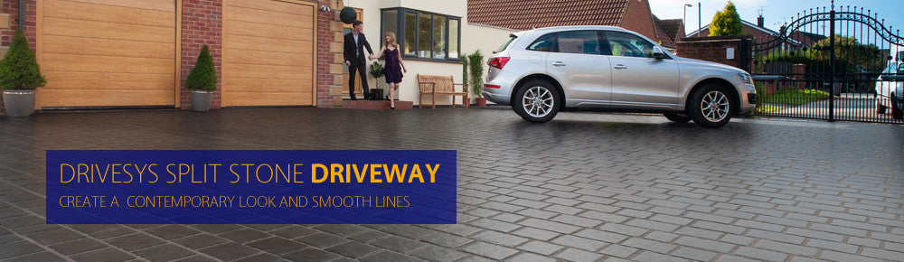 Drivesys Split Stone Driveway. Create a contemporary look and smooth lines